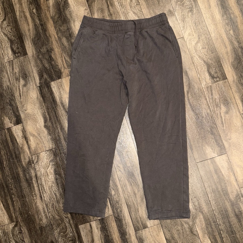 Aeropostale Straight Relaxed Baggy Fleece Sweatpants Men's Large Dark Grey
